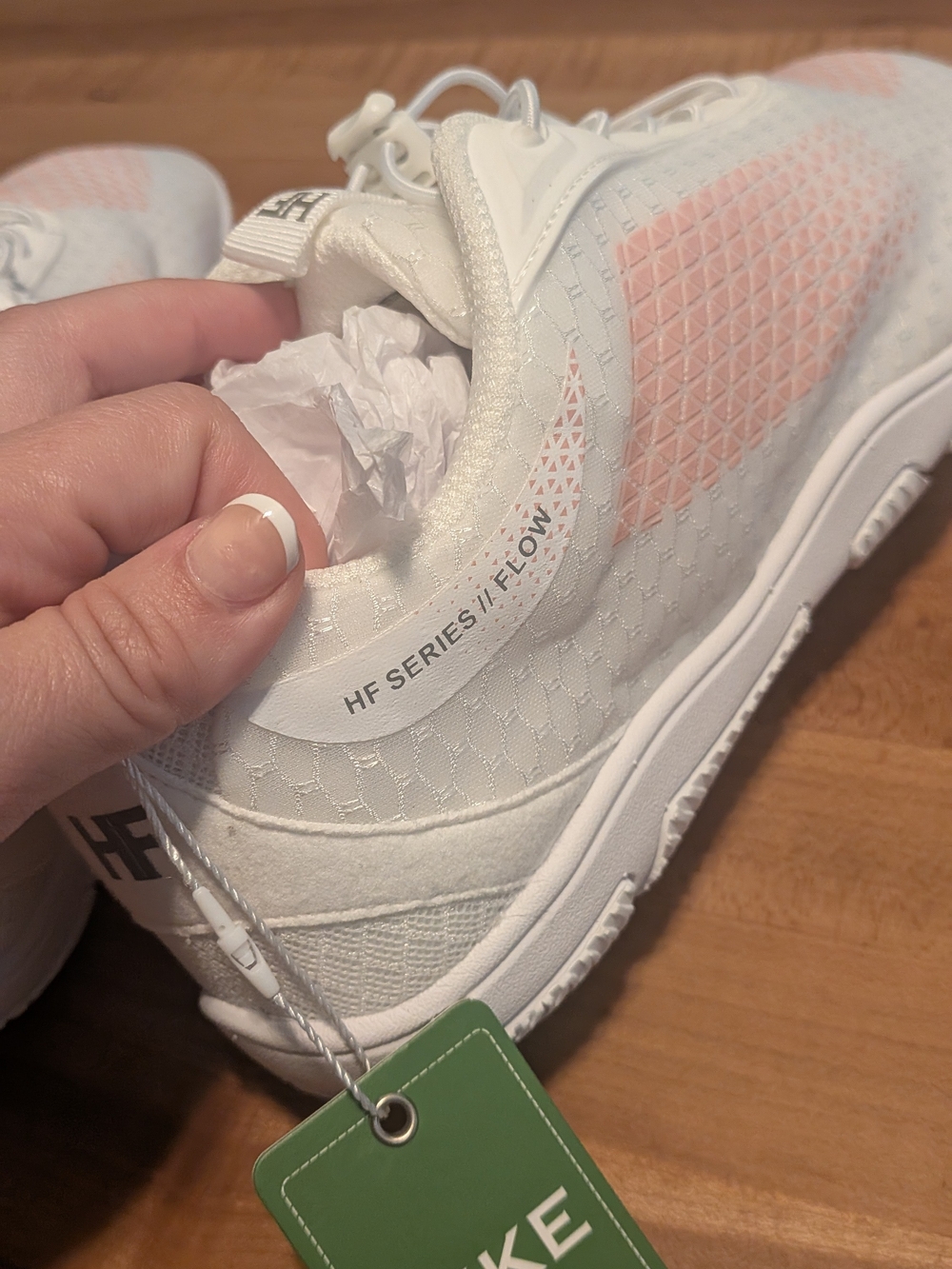 NWT Hike Footwear HF Series II Flow Barefoot Sneakers White/Pink Women's 13-13.5 - Picture 5 of 9